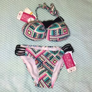 Hula Honey Push Up Bra & Bottom Set